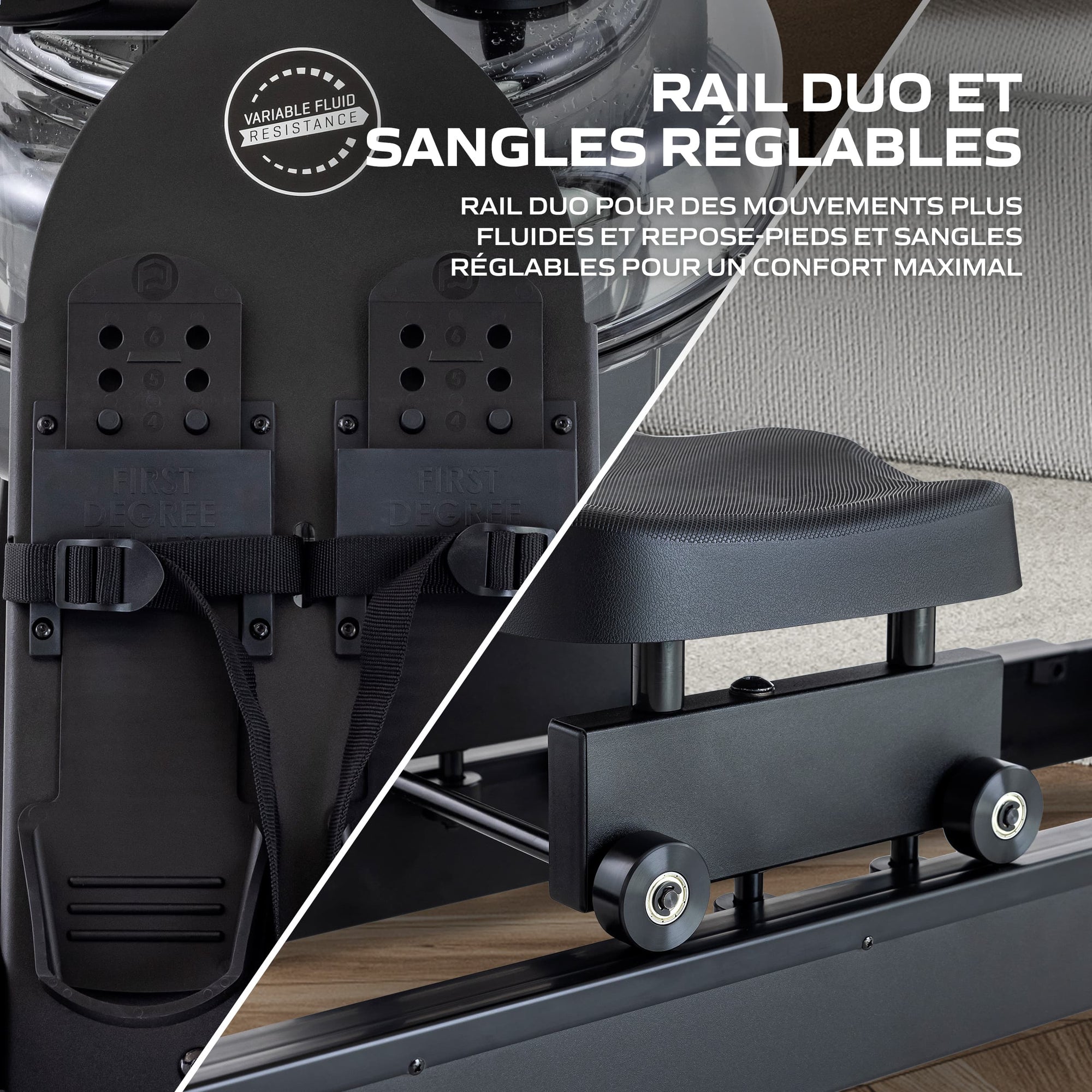 Rameur Fluid Rower Neon Plus