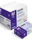 Gants nitrile violet SANTEX (Boite de 100) - Carton de 10 boites