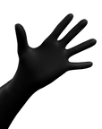 Gants Nitrile double grip Noir (Boite de 50) - Carton de 10 boites