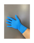 Gants nitrile bleu Manchettes longues (Boite de 100) - Carton de 10 boites