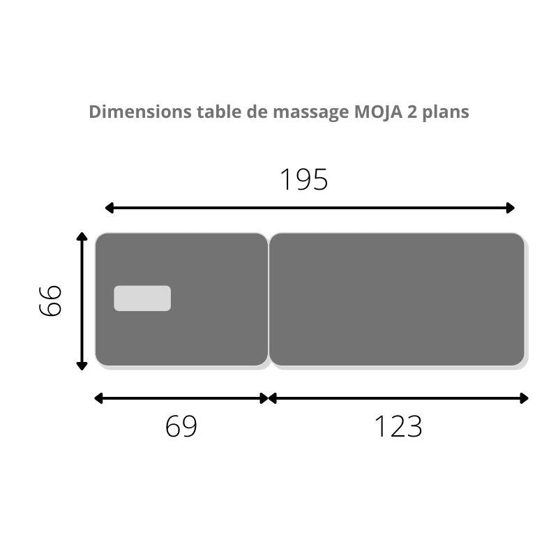 Table de massage hydraulique - 2 Plans