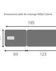 Table de massage hydraulique - 2 Plans